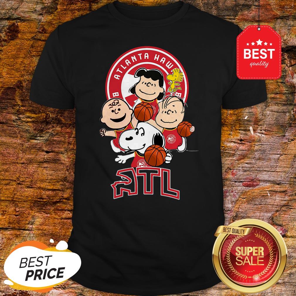 Official The Peanut Atlanta Hawks Basketball Club Atl Shirt