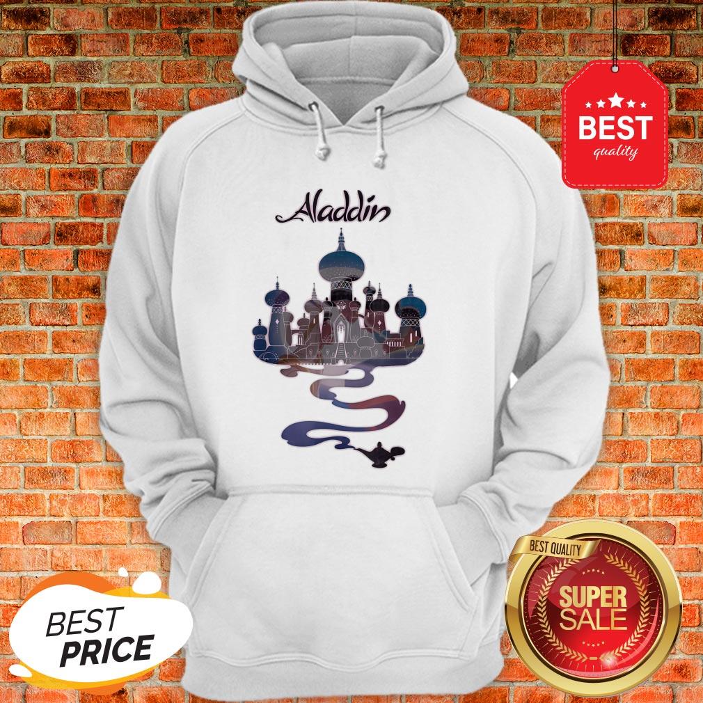 Official Disney Aladdin Genie Lamp Agrabah Fill Poster Shirt