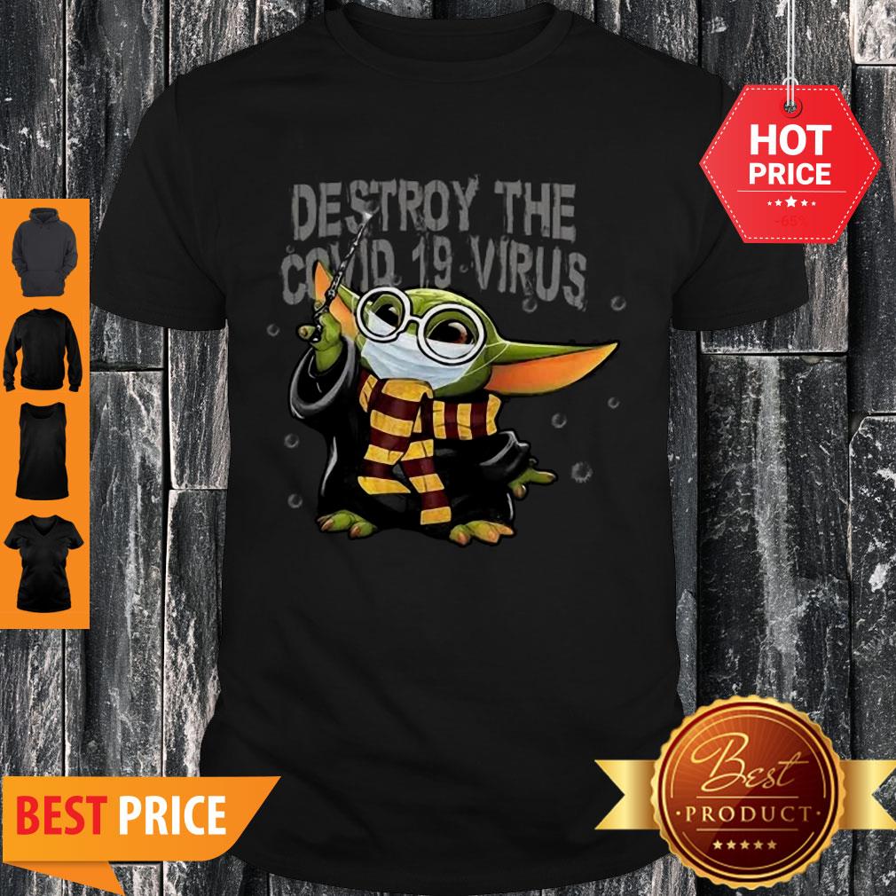 Baby Yoda Mashup Harry Potter Destroy The Covid-19 Virus Shirt