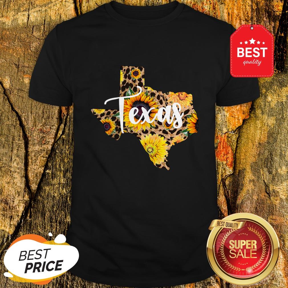 Official Texas Sunflower Wildflower State Map Shirt