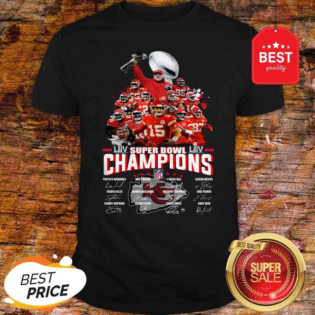 Official Kansas City Chiefs Super Bowl Champions Patrick Mahomes Signed Shirt