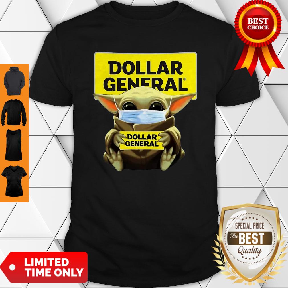 Baby Yoda Hug Dollar General Logo Star Wars Shirt