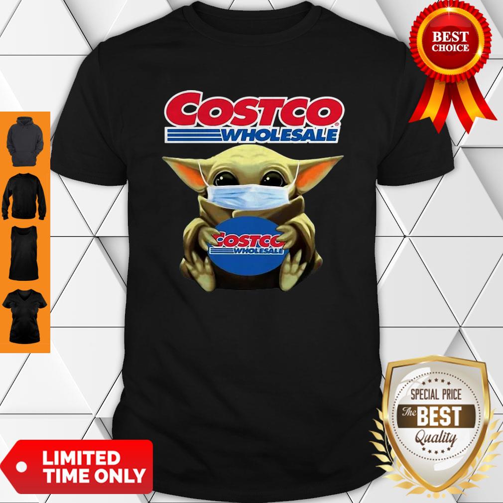 Star Wars Baby Yoda Mask Hug Costco Wholesale COVID-19 Shirt