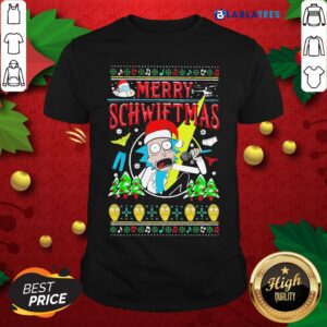 Top Rick Sanchez Santa Merry Schwiftmas Ugly Christmas Shirt