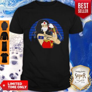 Vintage Wonder Woman Pennylane Nurse Stethoscope COVID-19 Shirt