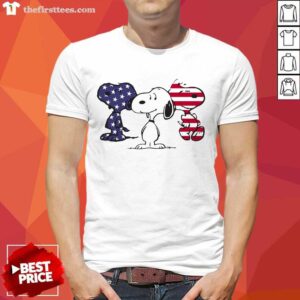 Snoopy American Flag Shirt