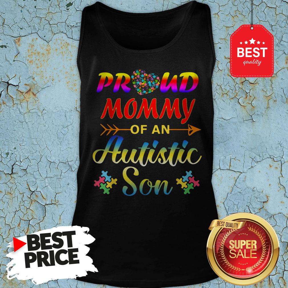 Autism Awareness Tee Proud Mommy Autistic Son Funny Gifts Shirt