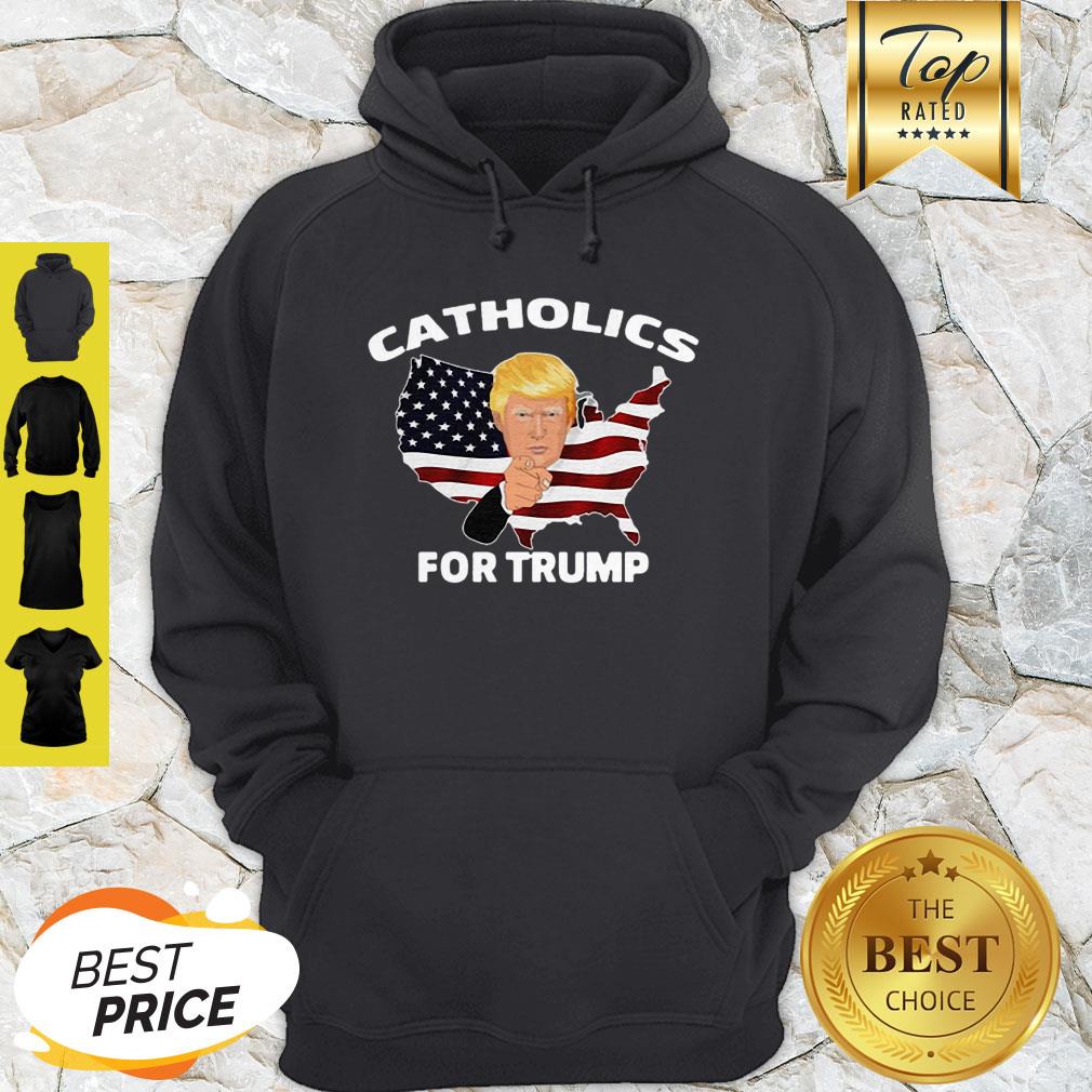 Catholics For Donald Trump American Map Shirt