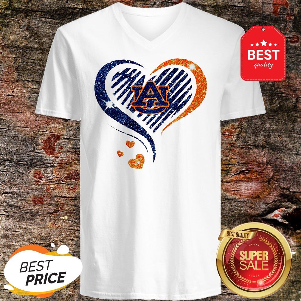 Official Diamond Heart Auburn Tigers Lover Shirt