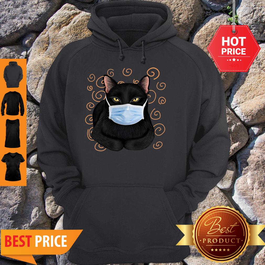 Official Black Cat Face Mask Shirt