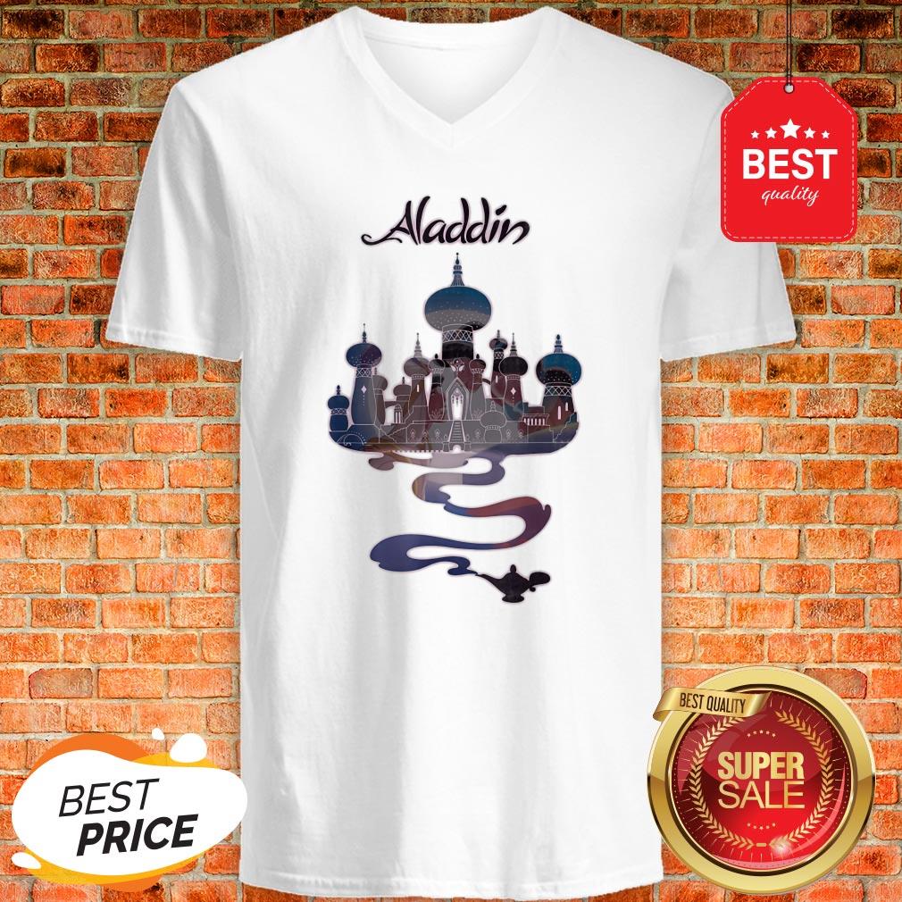 Official Disney Aladdin Genie Lamp Agrabah Fill Poster Shirt