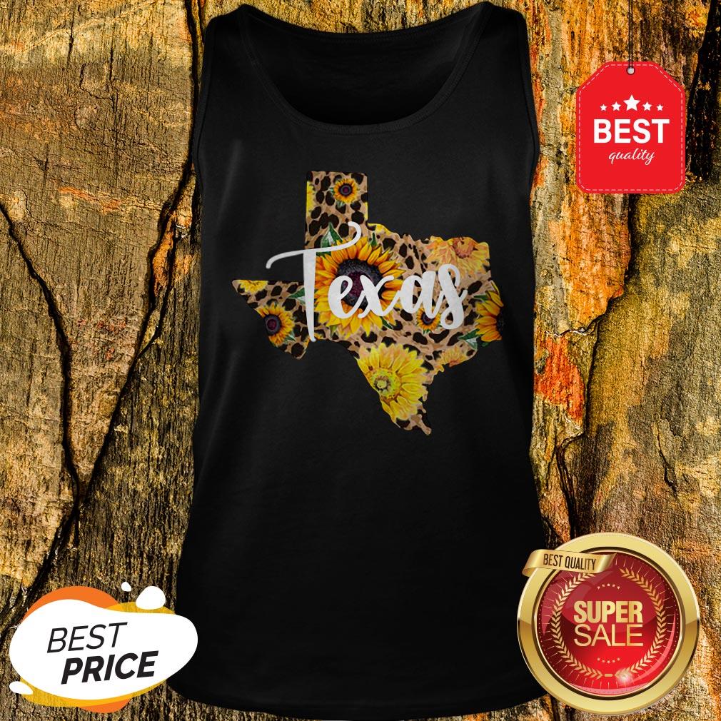 Official Texas Sunflower Wildflower State Map Shirt