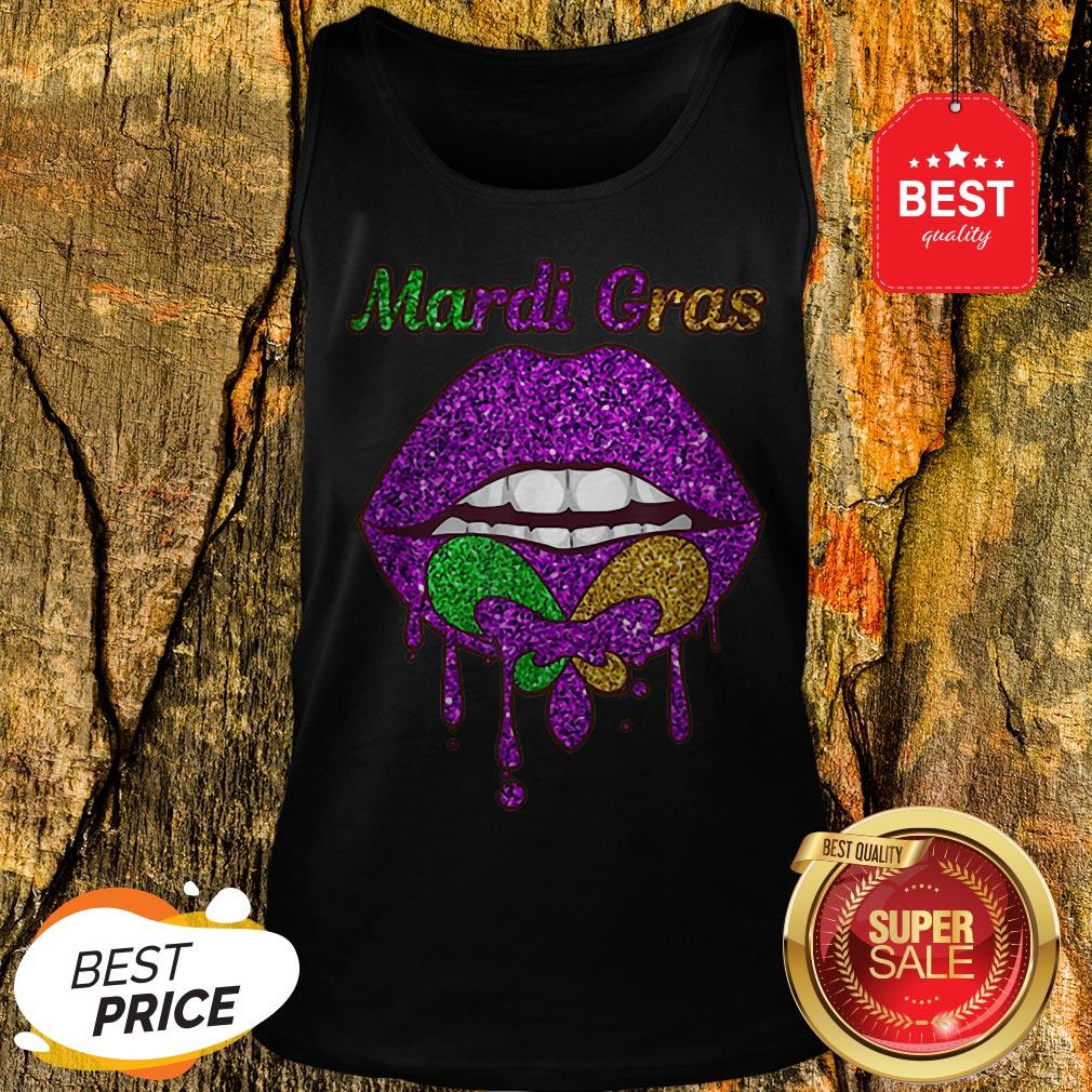 Official Mardi Gras Lip Biting Shirt