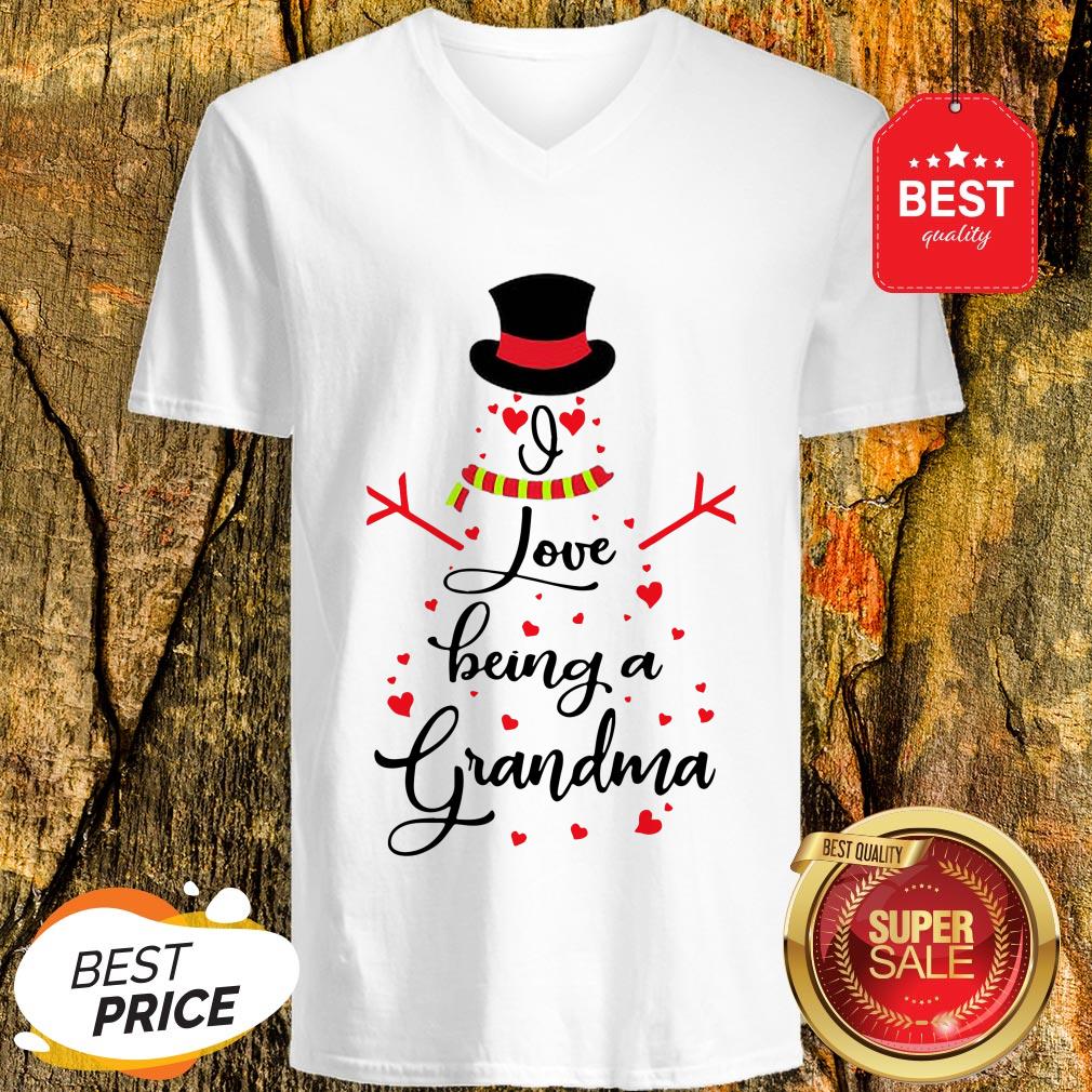 Official Snowman I Love Being A Grandma Shirt