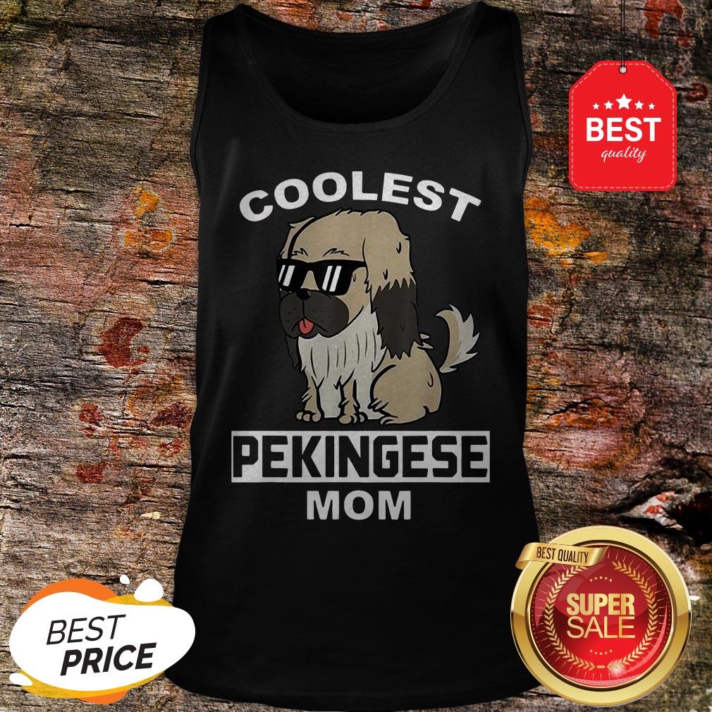 Official Coolest Pekingese Mom Funny Dog Mother Shirt