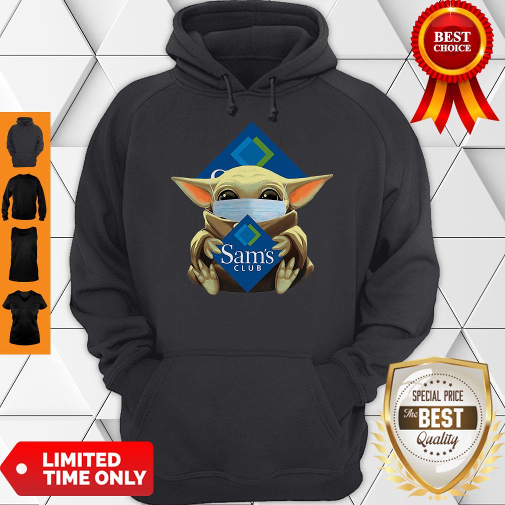 Star Wars Baby Yoda Mask Hug Sam’s Club COVID-19 Shirt