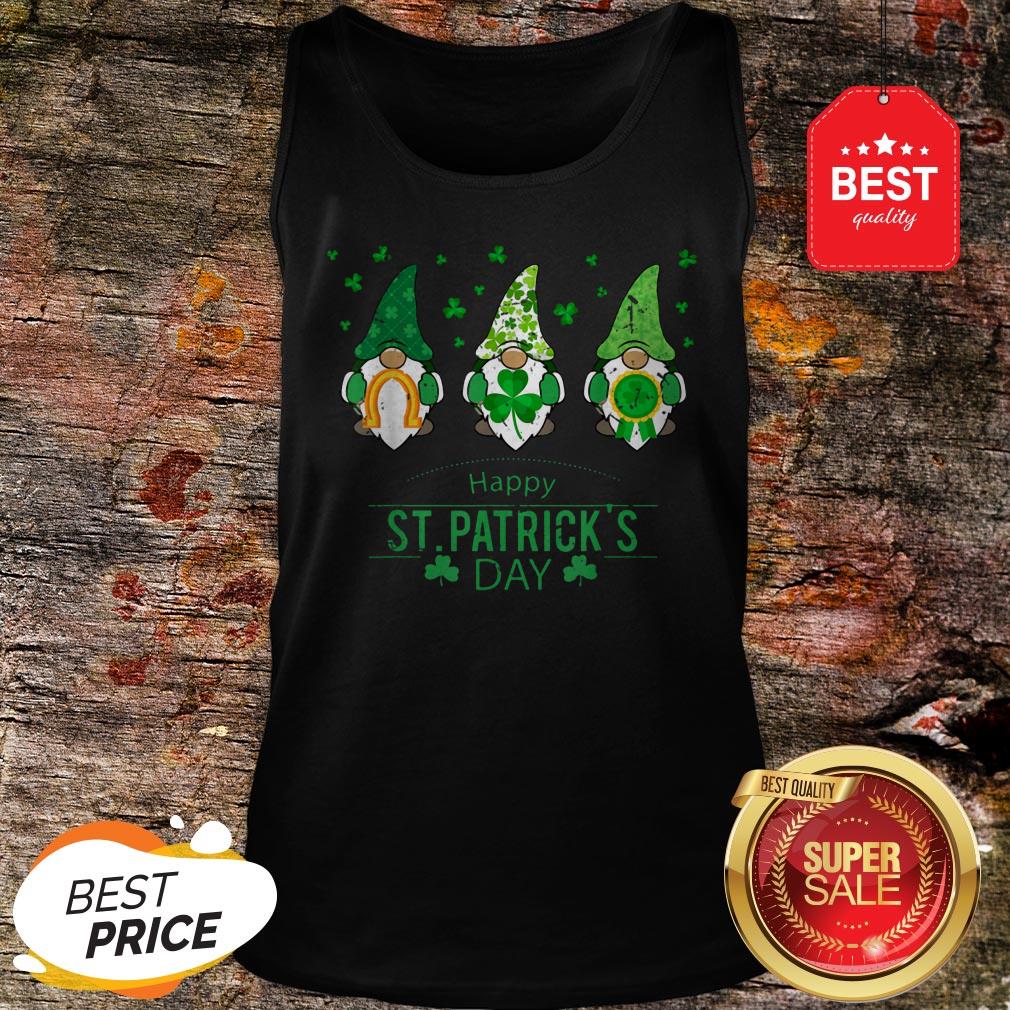 Happy St. Patrick’s Day Gnome Costume Shamrock Gift T-shirt