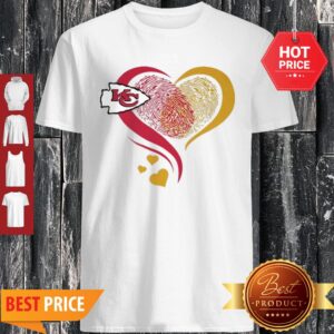 Official Kansa City Chief Heart Fingerprint Shirt