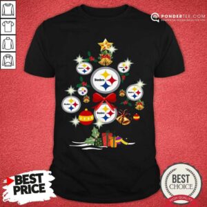Cute Pittsburgh Steelers Merry Christmas Tree Gift Shirt