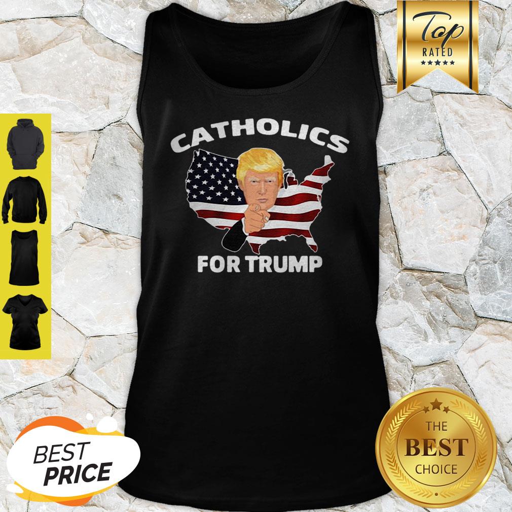 Catholics For Donald Trump American Map Shirt
