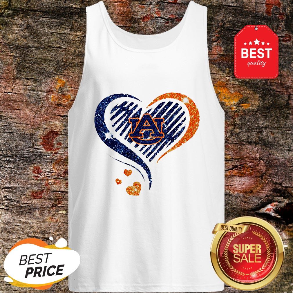 Official Diamond Heart Auburn Tigers Lover Shirt