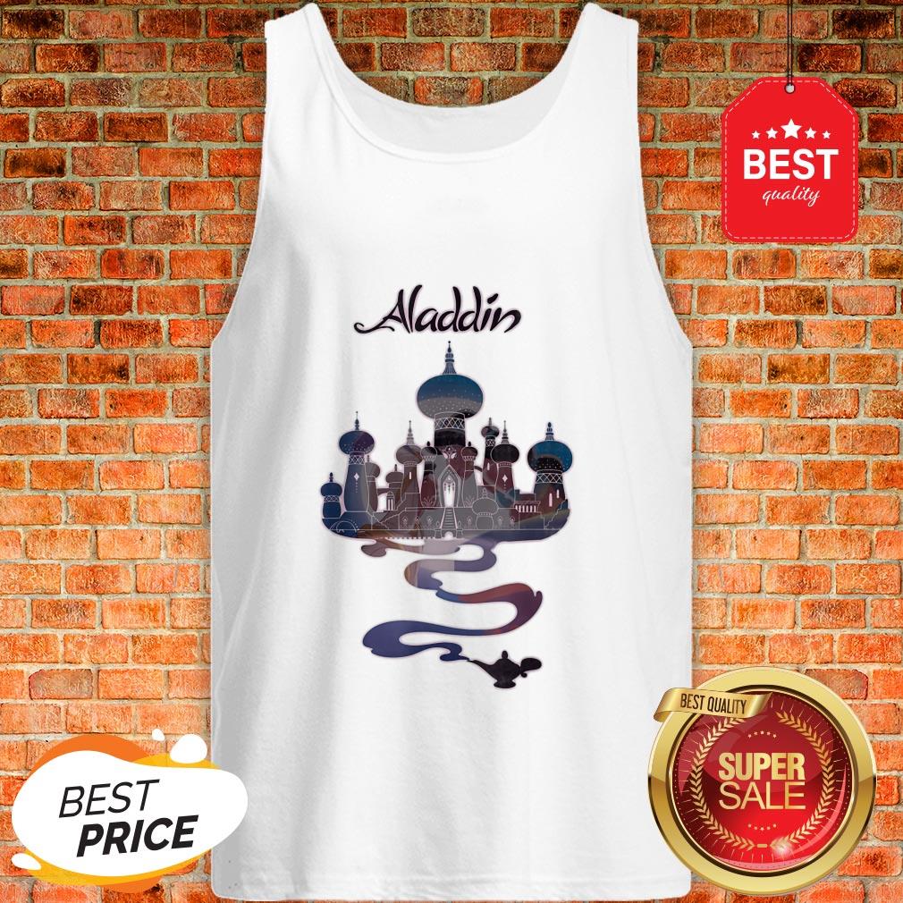 Official Disney Aladdin Genie Lamp Agrabah Fill Poster Shirt