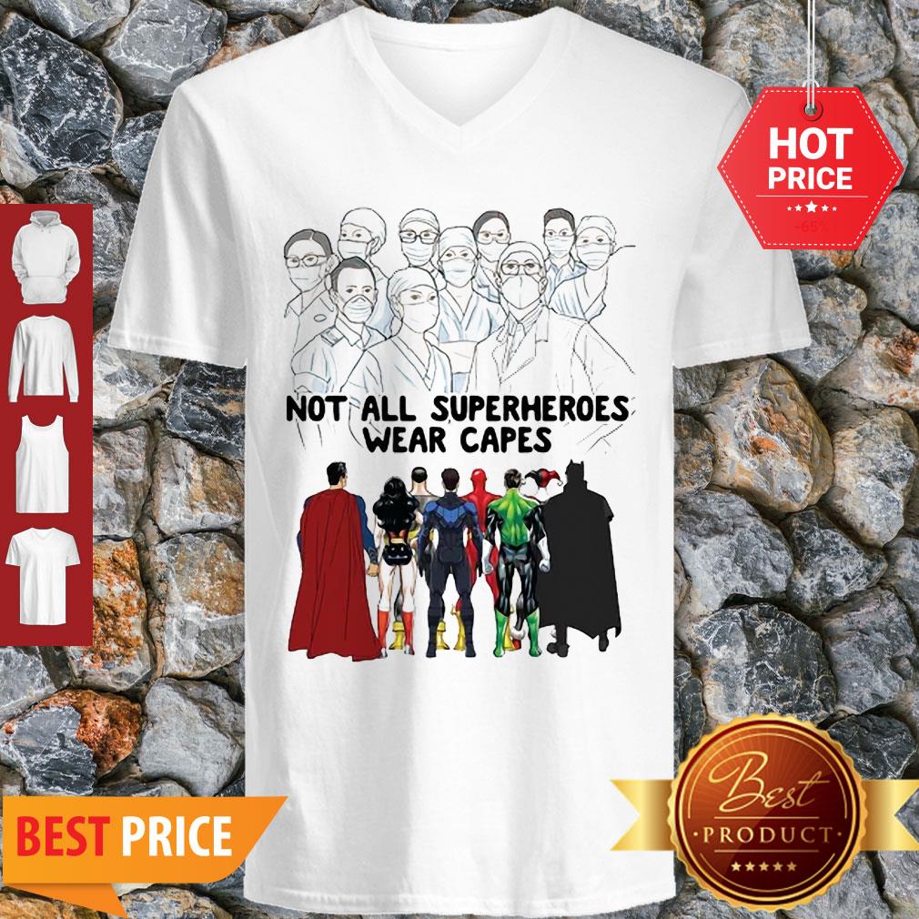 Frontline Staff Not All Superheroes Wear Capes Coronavirus Shirt