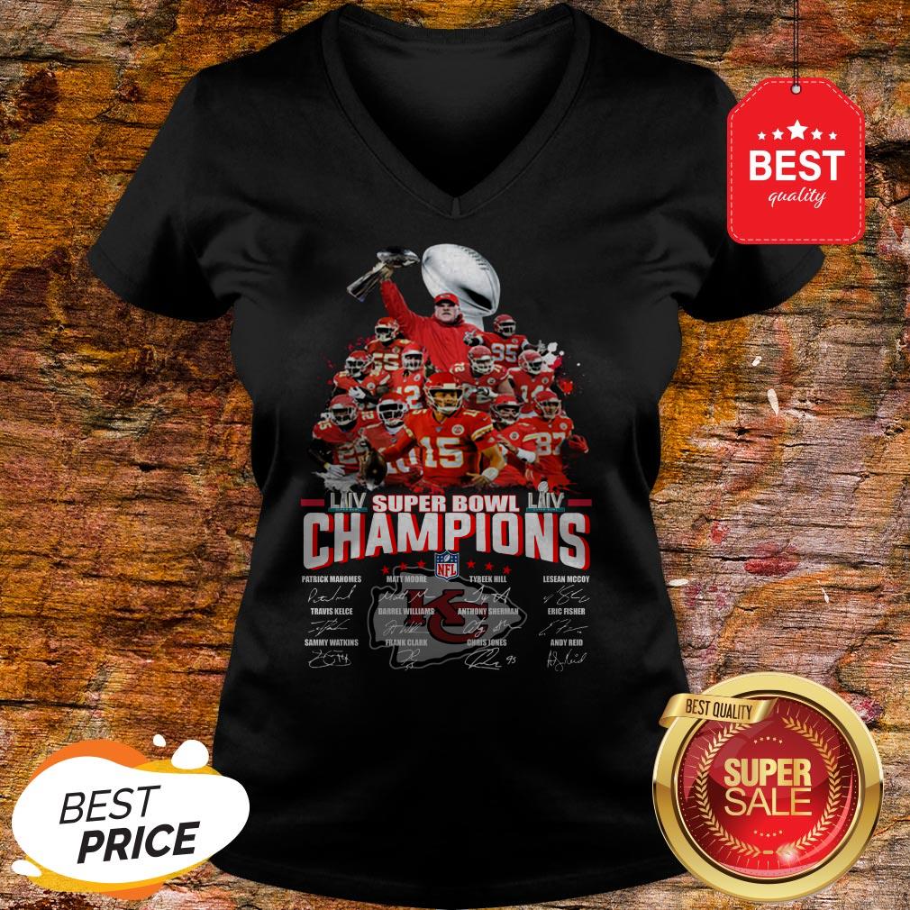 Official Kansas City Chiefs Super Bowl Champions Patrick Mahomes Signed Shirt