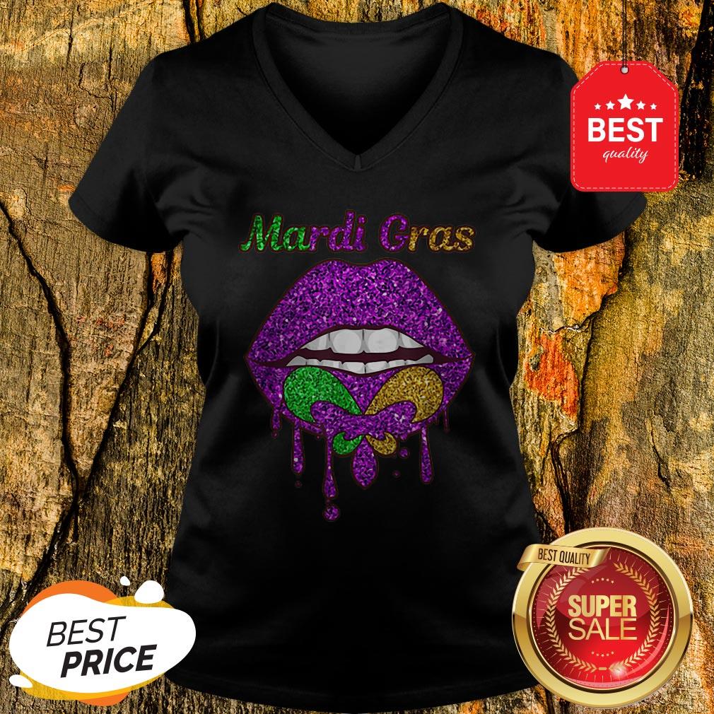 Official Mardi Gras Lip Biting Shirt