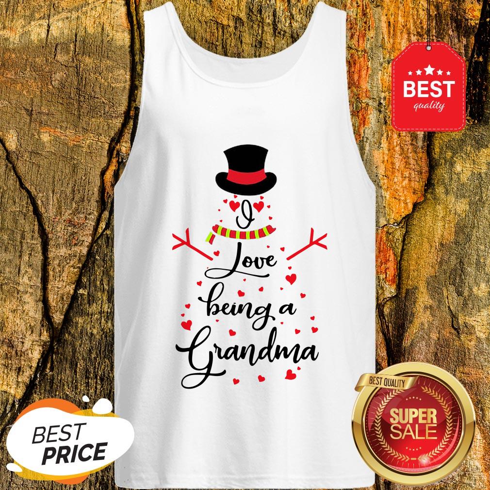 Official Snowman I Love Being A Grandma Shirt