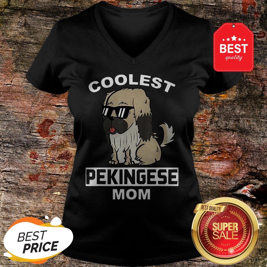 Official Coolest Pekingese Mom Funny Dog Mother Shirt