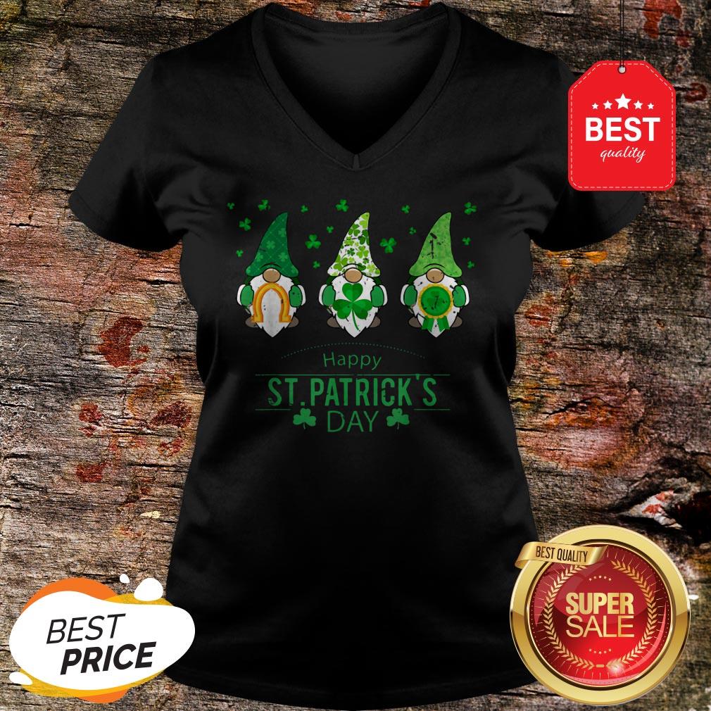 Happy St. Patrick’s Day Gnome Costume Shamrock Gift T-shirt