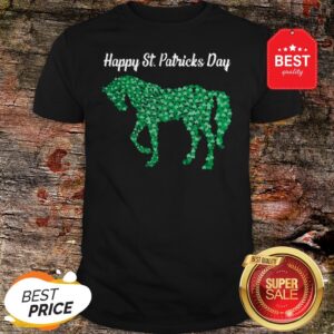 Official Horse Shamrock Horse Riding Lover St Patricks Day Shirt