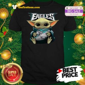 Official Baby Yoda Hug Philadelphia Eagles Star Wars Mandalorian Shirt