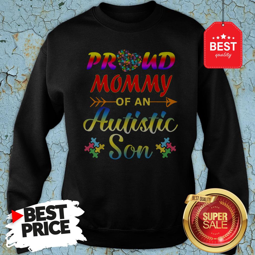 Autism Awareness Tee Proud Mommy Autistic Son Funny Gifts Shirt