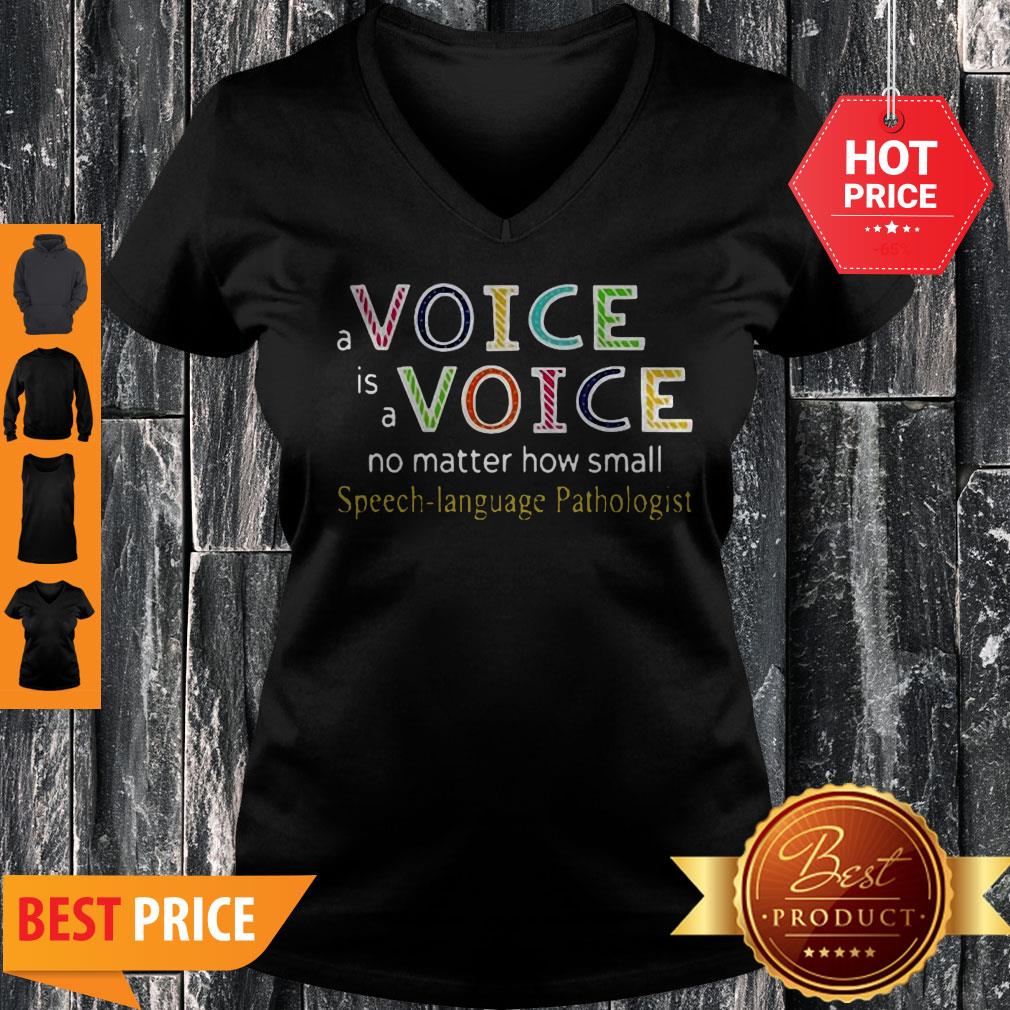 A Voice Is A Voice No Matter How Small Speech Language Pathologist Shirt