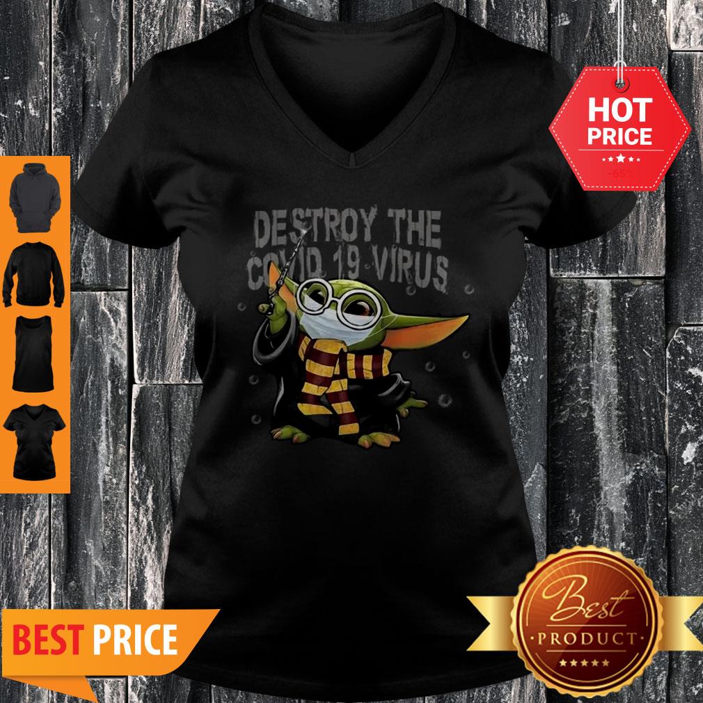 Baby Yoda Mashup Harry Potter Destroy The Covid-19 Virus Shirt