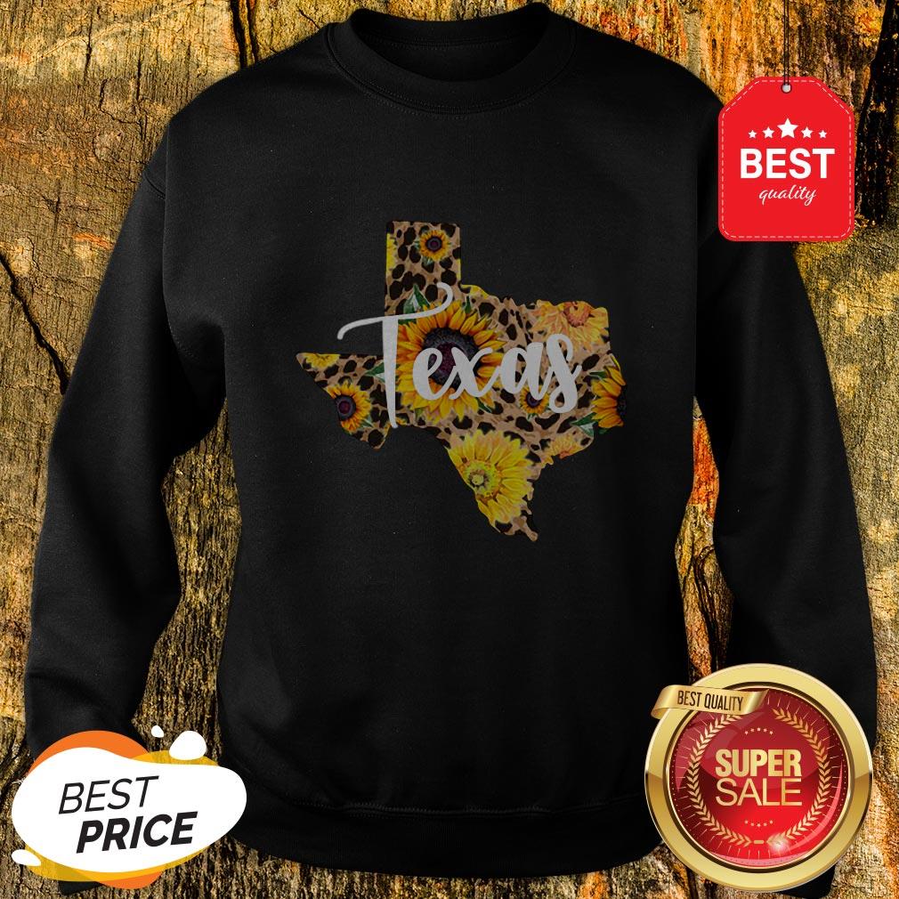 Official Texas Sunflower Wildflower State Map Shirt