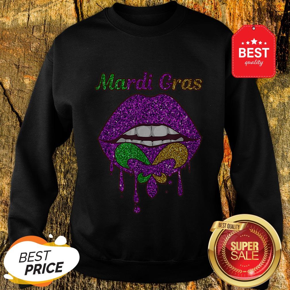 Official Mardi Gras Lip Biting Shirt
