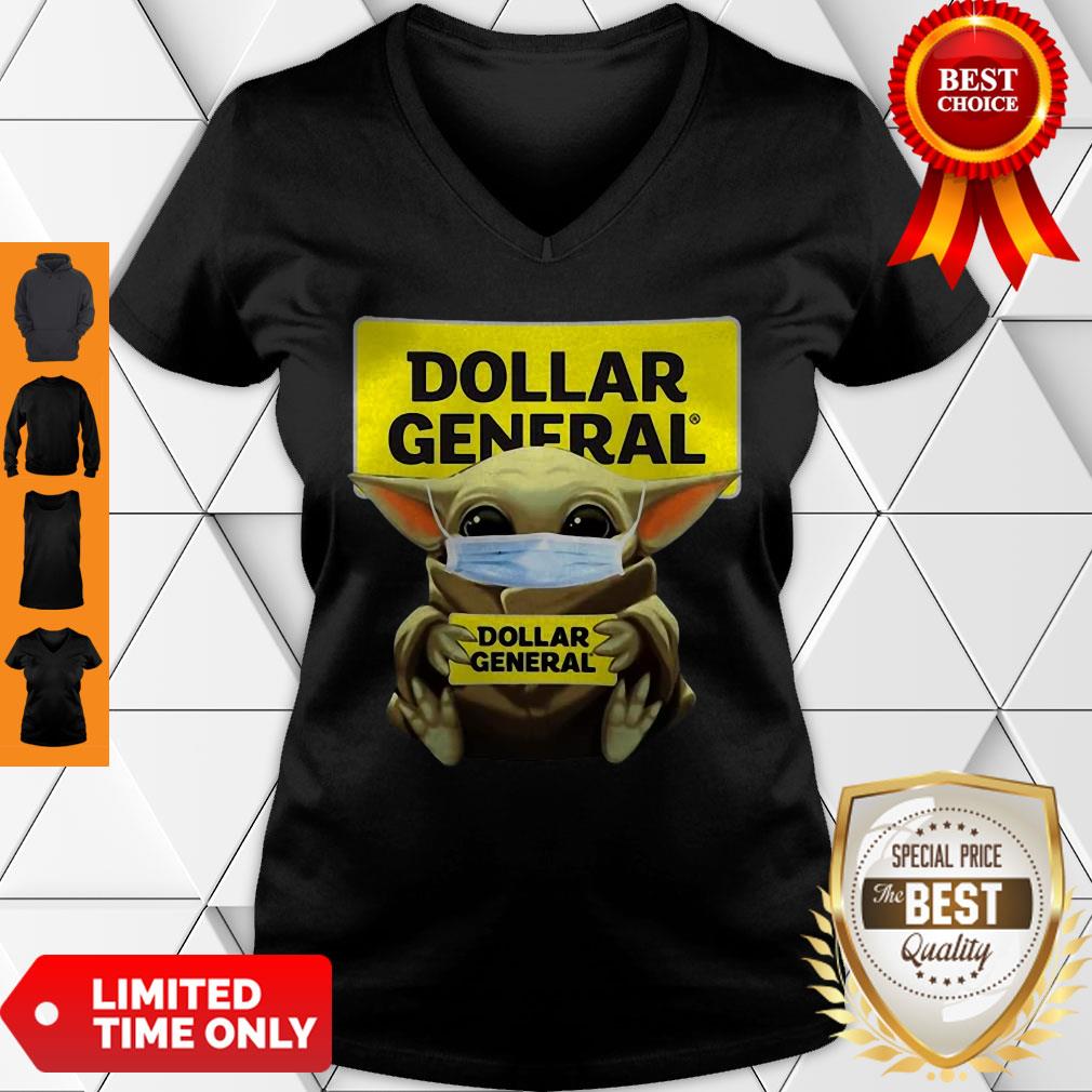 Baby Yoda Hug Dollar General Logo Star Wars Shirt