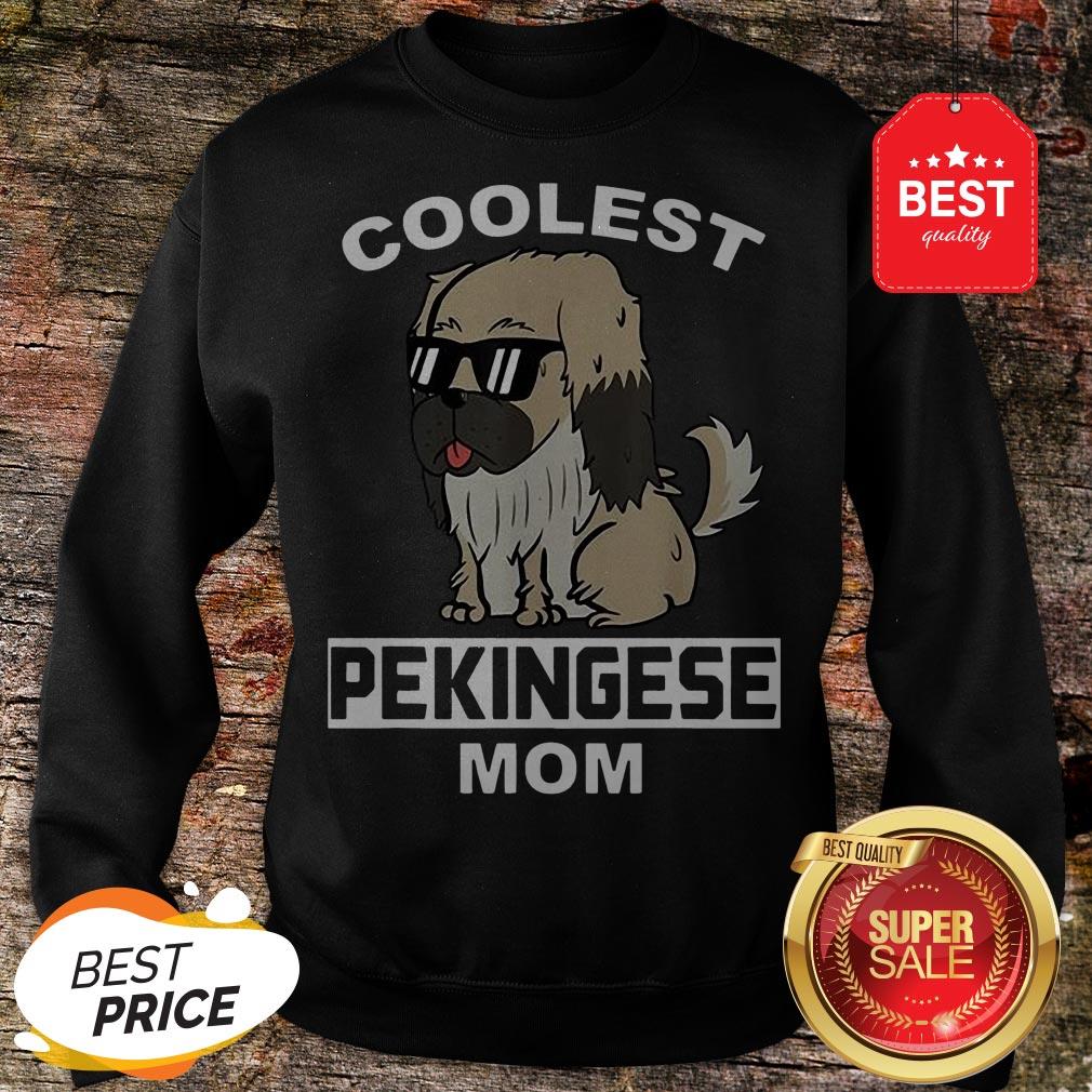 Official Coolest Pekingese Mom Funny Dog Mother Shirt