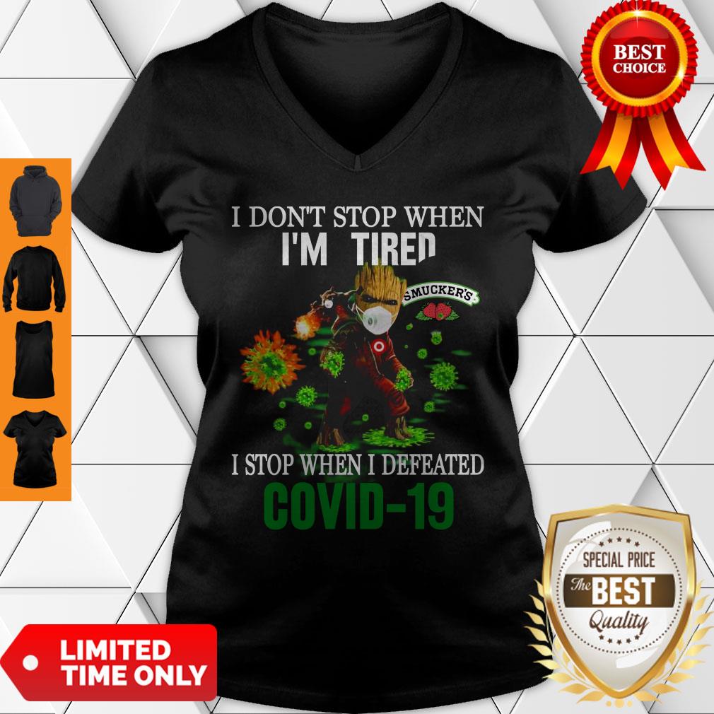 Smucker’s Baby Groot I Stop When I Defeated COVID-19 Shirt