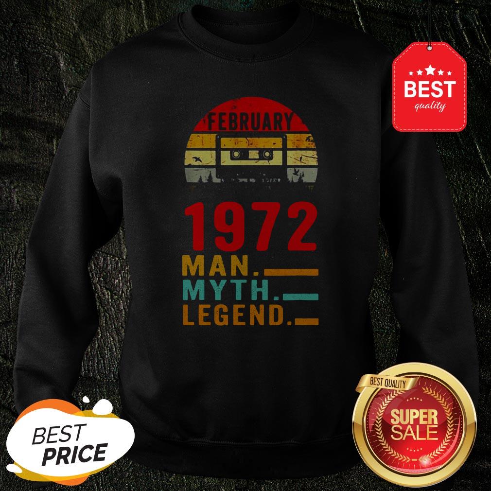 Official February 1972 Man Myth Legend Shirt