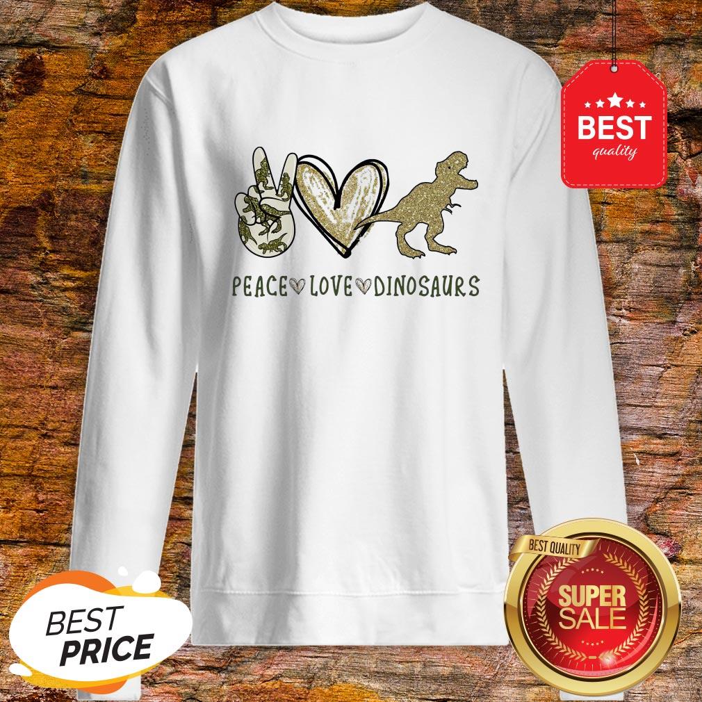 Official Peace Love Dinosaurs Shirt