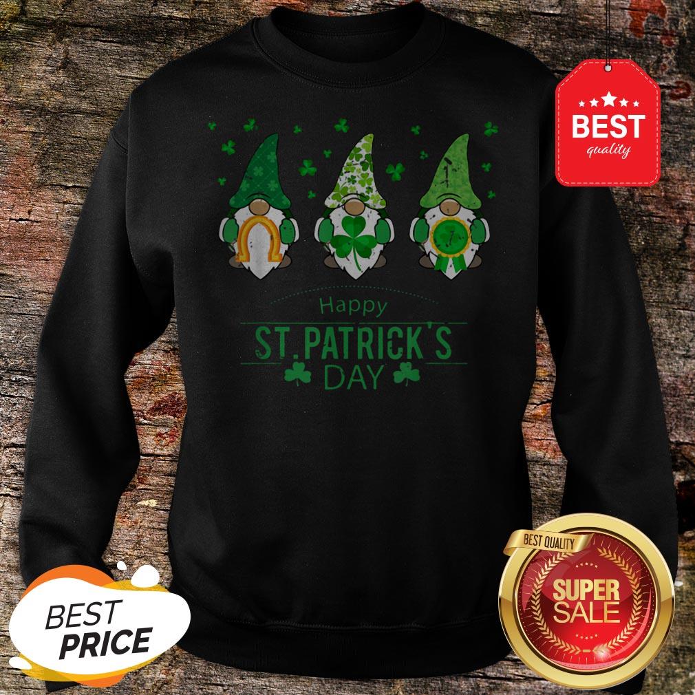 Happy St. Patrick’s Day Gnome Costume Shamrock Gift T-shirt