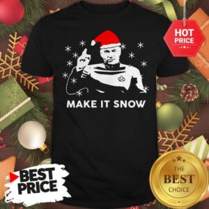 Official Star Trek Santa Make It Snow Christmas Shirt