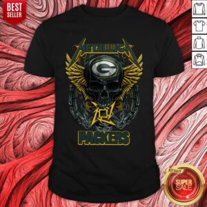Top Skull Metallic Packers Shirt
