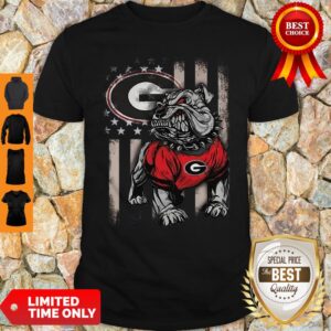 Vintage Georgia Bulldogs American Flag Shirt
