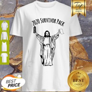 2020 Survivor Pack Jesus Hold Disinfectant And Toilet Paper Shirt