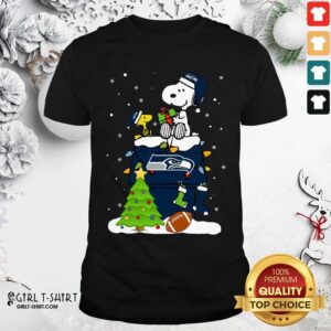 Premium Snoopy Merry Christmas Nfl Seahawks Unisex Shirt